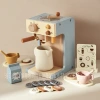 Children's wooden simulation coffee machine toy, little girl playing house, afternoon tea cookies, tea cup set, birthday gift Application Scenario
